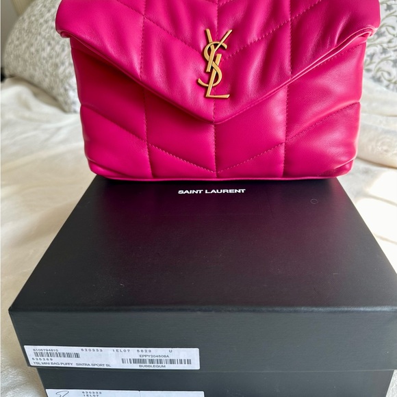 YSL Mini Bag Puffer - Sintra Sport SL  Bubblegum - Picture 14 of 16